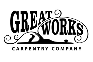 Great Works logo, logotype by Jim Grenier dba Renegade Studio