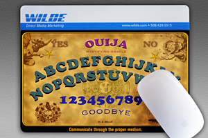 Ouija board mousepad for W.A. Wilde by Jim Grenier dba Renegade Studios
